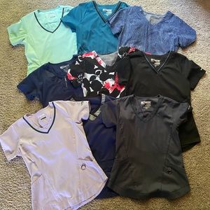 GREYS ANATOMY Size Small Scrub Top Lot
